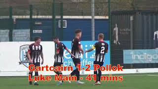 Gartcairn v Pollok  20th April 2024  Goals and Penalty Incident [upl. by Marigolda955]