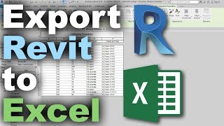 How to Export Schedules from Revit to Excel Tutorial [upl. by Ogu]