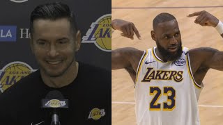 JJ Redick has high praise for LeBron James after insane 16pts in 3mins vs Kings [upl. by Groot]