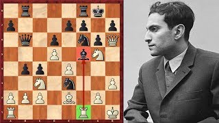 Mikhail Tal Makes A Powerful Deflective Move In A Blitz Game [upl. by Cristie]