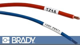 Create a Cable Marker Label with the Brady BMP71 Label Printer [upl. by Analihp]