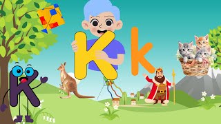 Learn the letter k with examples  Letter k Song For Toddlers Alphabet song [upl. by Hachmann]