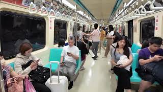 Riding the Taipei Metro MRT 台北捷運  Zhongshan to Nanshijiao 中山 → 南勢角 [upl. by Moore]