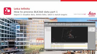 Leica Infinity – Point Cloud  How to process BLK360 data part 1 [upl. by Ltsyrk]