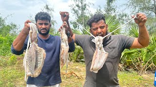 big size Squid 🦑  how to cook big size Squid curry with parotta village style cooking [upl. by Adnylam]