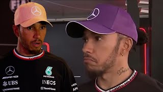 Lewis Hamilton furious with Ferrari question and storms out of interview at Japanese GP [upl. by Yecad]