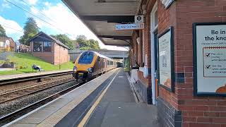 Cross Country Class 220 Voyagers Passing Coseley Station With A Toot [upl. by Marteena]