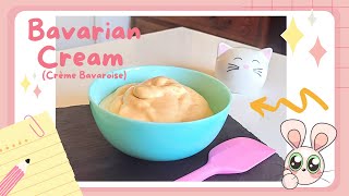 How to make caramel Bavarian cream step by step tutorial  one of the basics of French pastry [upl. by Anaujd553]