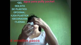 Como hacer cama de agua para tus polly pocket Karina [upl. by Nyliram]