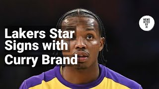 Lakers Quincy Olivari Teams Up with Curry Brand Following Touching Meeting [upl. by Arednaxela151]