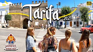 🏖️Summertime in TARIFA  4K Ultra HD Walking Virtual Tour Spain 2021 [upl. by Latreece265]