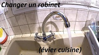 Changer un robinet évier cuisine [upl. by Shugart145]