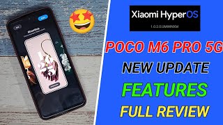 POCO M6 PRO 5G New HyperOS 1020 🇮🇳 Stable Update Features Full Review  Poco M6 Pro HyperOS [upl. by Encrata786]