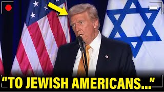 Trump ATTACKS JEWISH CROWD in DISASTER Speech [upl. by Stew53]