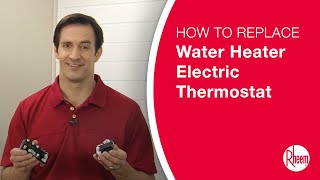 How to Replace an Electric Water Heater Thermostat [upl. by Sadnalor199]