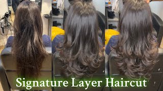 Signature Layer ￼Stop Haircut कैसे करे  Layer Haircut  Step Layer Haircut StepByStep  Hairs [upl. by Langill523]