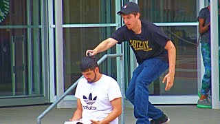 Shaving Peoples Heads Prank Part 2  RebelTV [upl. by Cathey624]