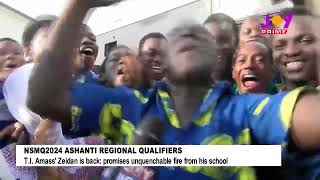 NSMQ 2024 TI Amass Zeidan is back promises unquenchable fire from his school NSMQOnJoy [upl. by Aikrehs]