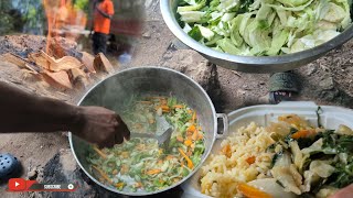 Season Rice w steam veg  Colaz Smith tv Kingston team  Downtown Kingston [upl. by Etnovaj443]