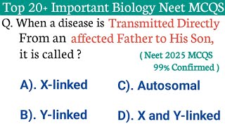 Biology MCQs Biology MCQ for Neet Biology Mcq For All Competitive Exams [upl. by Deden]