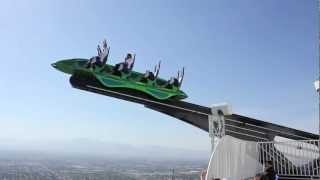 XScream thrill ride at Stratosphere Las Vegas Full HD  OffRide [upl. by Brina]