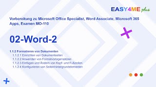 Easy4Meplus  02word2docx  Microsoft Office Specialist  Microsoft Apps [upl. by Klatt560]