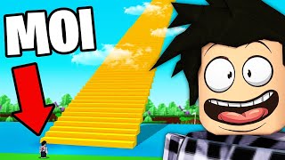 Construire un ESCALIER Vers Le PARADIS dans Roblox Build a Boat [upl. by Lilas]