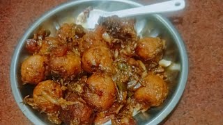 Manchurian from rice food indiancuisine recipe cooking [upl. by Ellehcsar]