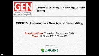 CRISPR Webinar by Drs Barrangon Zhang and Church [upl. by Enniotna310]