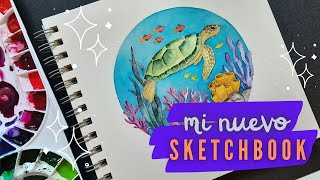 Empiezo un nuevo SKETCHBOOK  ILUSTRACIÓN en ACUARELA [upl. by Ainej847]