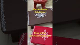 Wooden Manai Collections  Shop online wwwdecorduniyacom [upl. by Yecam110]