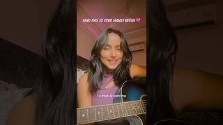 Best friend song status  female best friend songs  dear zindagi guitar cover  niveta dhingra [upl. by Akinajnat]