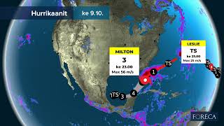 Hurrikaani Milton liikkuu Meksikonlahdella kohti Floridaa [upl. by Liebowitz702]