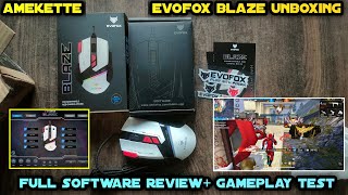 Amkette EvoFox Blaze Programmable Gaming Mouse  Unboxing  Software Review  Full Guide  Game Test [upl. by Llyrrad]