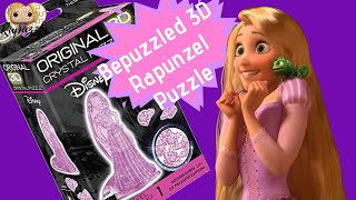 Bepuzzled 3D Crystal Puzzle Rapunzel Time Lapse [upl. by Adianez]