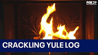 Christmas Yule Log Fireplace with Music [upl. by Ymor]