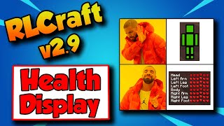 RLCraft 29 Best Health Display 💟 How To Show Hearts RLCraft 29 [upl. by Akcirred]