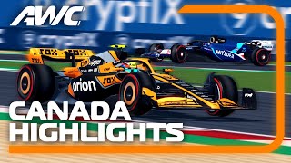 Canadian Grand Prix Race Highlights  AWC S3 R9 [upl. by Rudwik411]