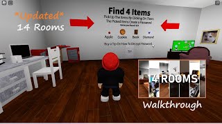 ROBLOX  Escape Room NEW  Walkthrough All 14 Rooms [upl. by Anibla]