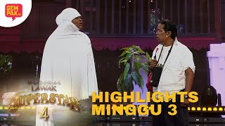 HIGHLIGHTS MINGGU 3  MUZIKAL LAWAK SUPERSTAR 4 [upl. by Brod]