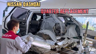 Reviving the Wreck Nissan QashqaiRearEnd Collision Restoration Better Than New [upl. by Steven]