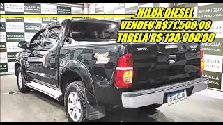 CAMINHONETES NO LEILÃO  S10  HILUX  FRONTIER ATTACK  RANGER XLT [upl. by Nahgrom]