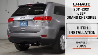 20112021 Jeep Grand Cherokee  UHaul Trailer Hitch Installation  78159 [upl. by Munmro]