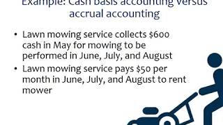 Cash basis accounting versus accrual basis An example [upl. by Aisena161]