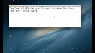 Change the Hostname in Mac OS X via Terminal Permanently [upl. by Dena178]