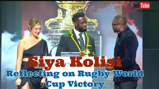 Siya Kolisi reflecting on Rugby World Cup Victory [upl. by Hpeosj267]