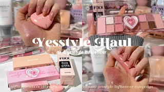 yesstyle kbeauty haul ᡣ𐭩 ｡ꪆৎ ˚ yesstyle influencer makeup skincare [upl. by Eek]