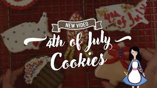 🎉 4th of July Easy Cookie Decorating StepbyStep Tutorial 🇺🇸 4thofjuly royalicingcookies cookies [upl. by Annaihs]