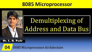 Demultiplexing of Data and Address Bus of 8085  What is the use of ALE pin of 8085 [upl. by Geirk]