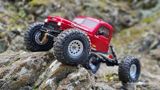 TRX4 LCG Custom Test with overdrive in the rocks [upl. by Ogden521]